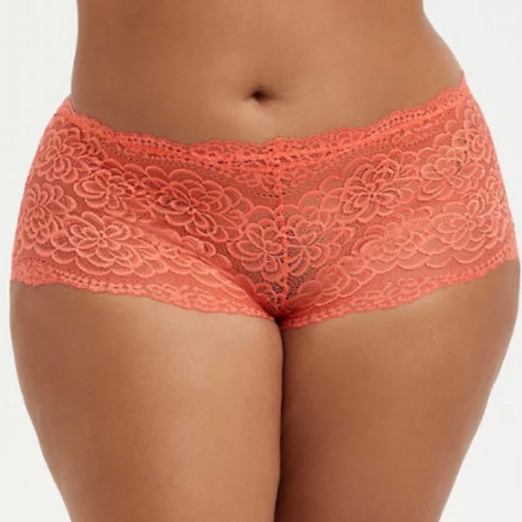 ๐ Coral Lace Cheeky Panty 1 1X 14 16 NWT Torrid - Picture 5 of 7